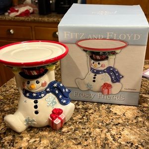 Fitz and Floyd Frosty Friends Candleholder